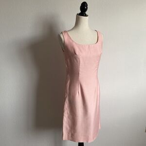 Miss Theme New York Vintage Sleeveless Pink Shift Dress ILGWU-Made Sz 6